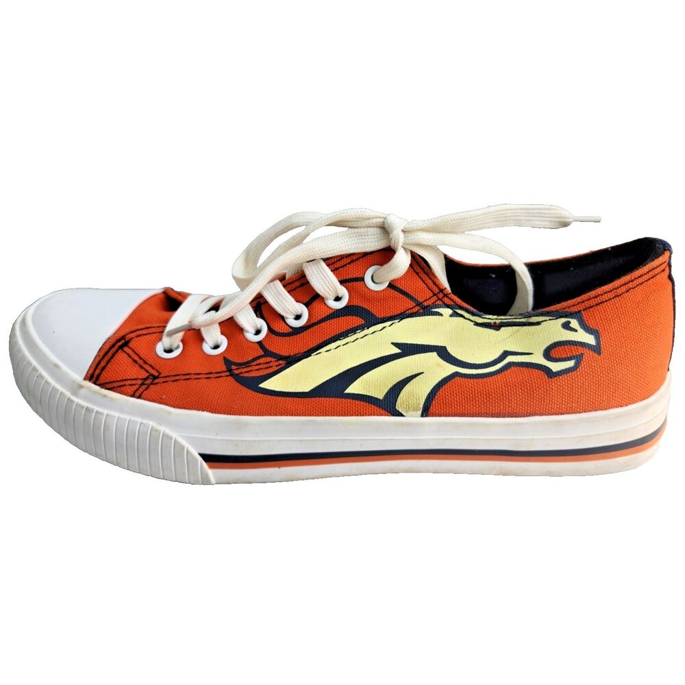 Denver Broncos FOCO Men’s 8 Low Top Canvas Sneakers NFL Fan Shoes Converse Style